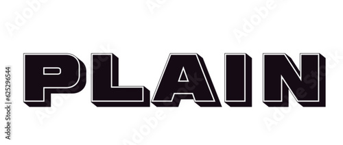 Plain - black color - ideal for websites, e-mail, presentations, advertising, labels, stickers, postcards, tickets, logos, engravings, slides, tags, books, printable

