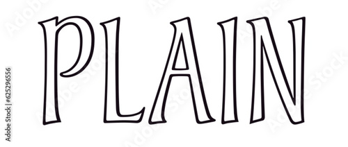 Plain - black color - ideal for websites, e-mail, presentations, advertising, labels, stickers, postcards, tickets, logos, engravings, slides, tags, books, printable

