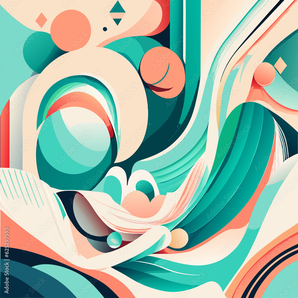 Obraz premium Abstract colorful background. Generative AI