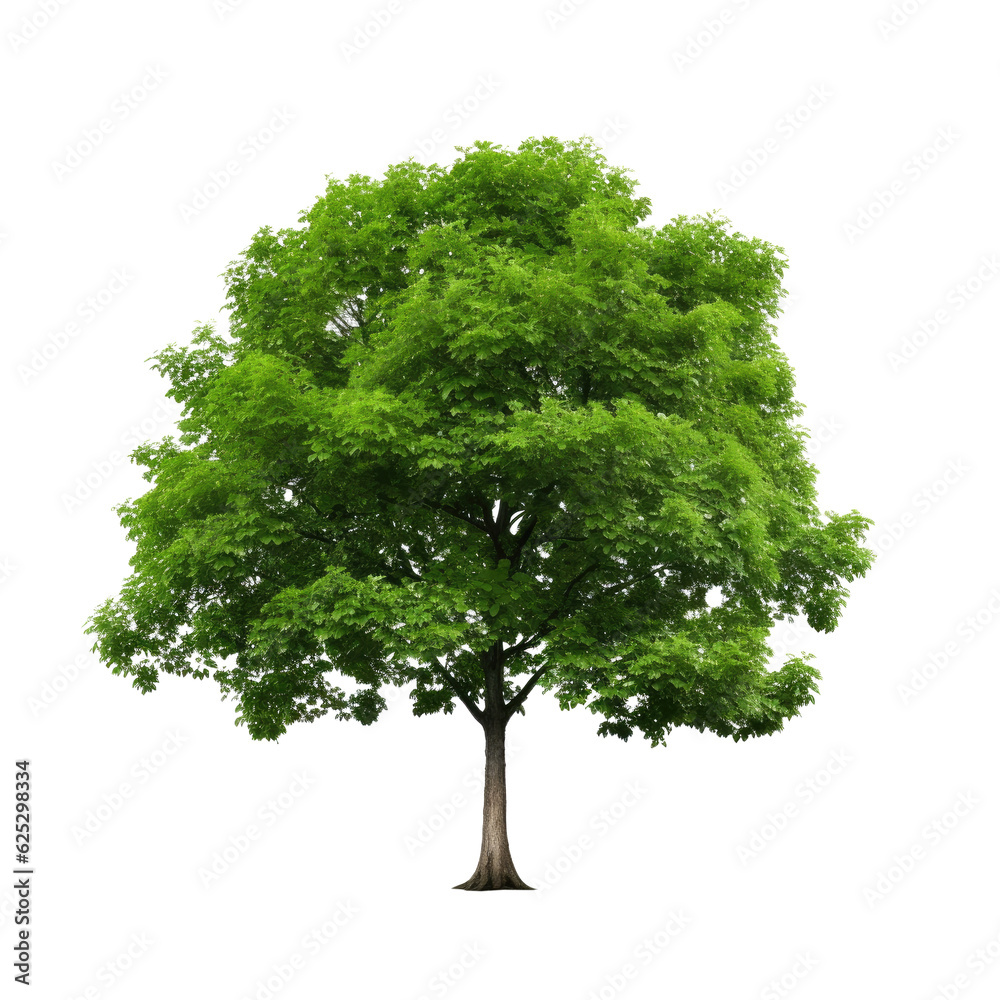Fototapeta premium Tree isolated on transparent background. Generative ai