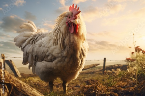 farm animal photography, Generative AI
