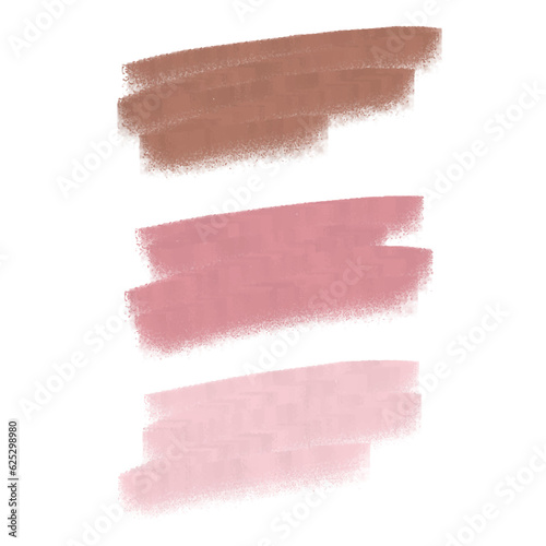 Brushstroke painting pink pastel soft color, pink watercolor brush art, paintbrush pink strip paint