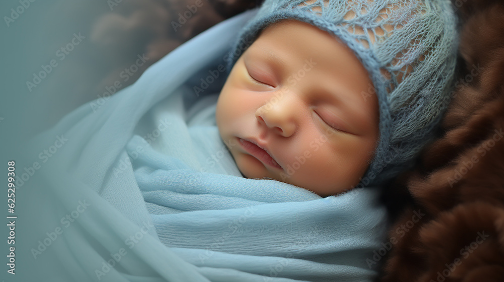 bebê recém-nascido dormindo em um envoltório bebê recém-nascido dormindo em um envoltório
