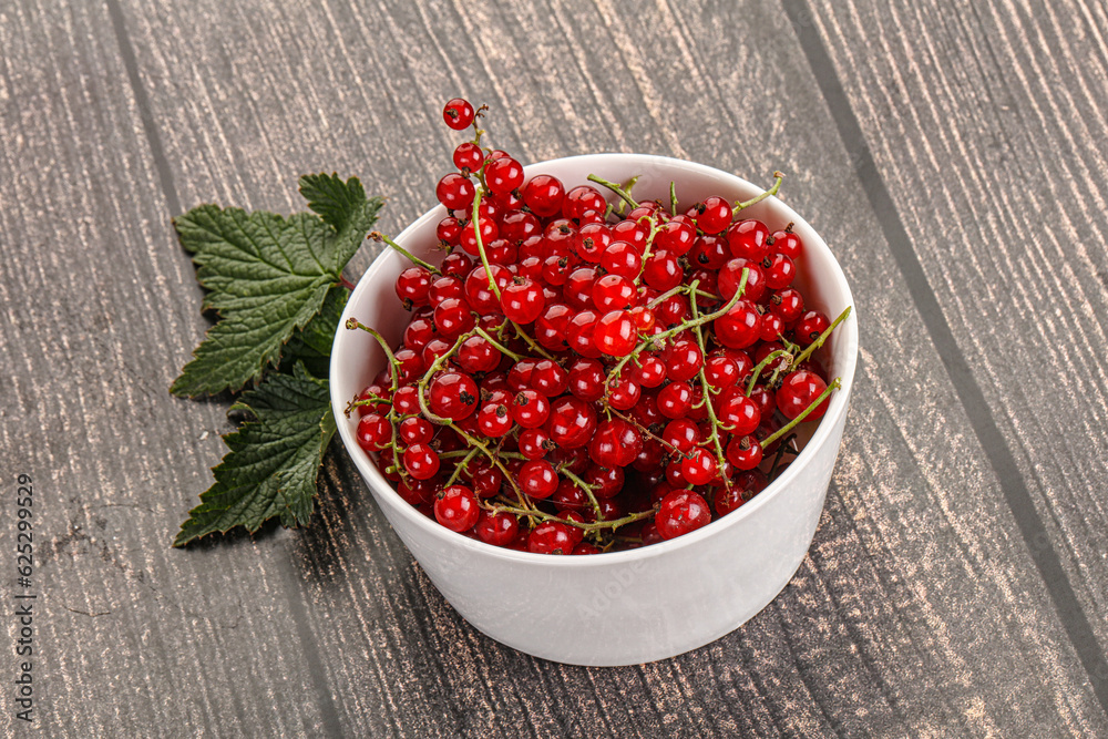Sweet ripe red currant berries Sweet ripe red currant berries
