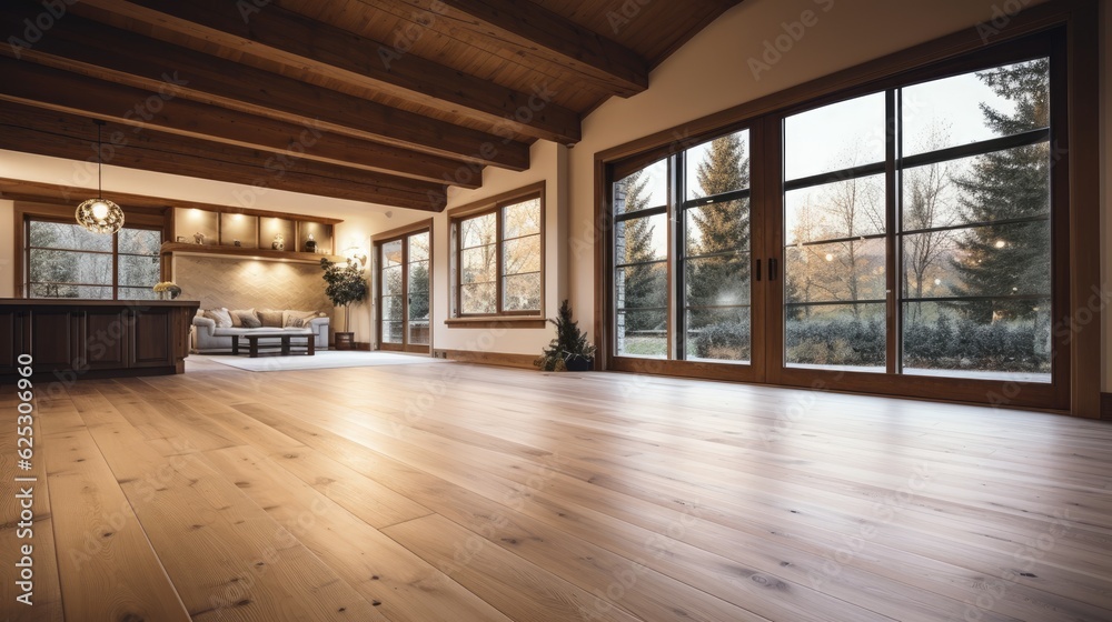 Fototapeta premium a large room with large windows