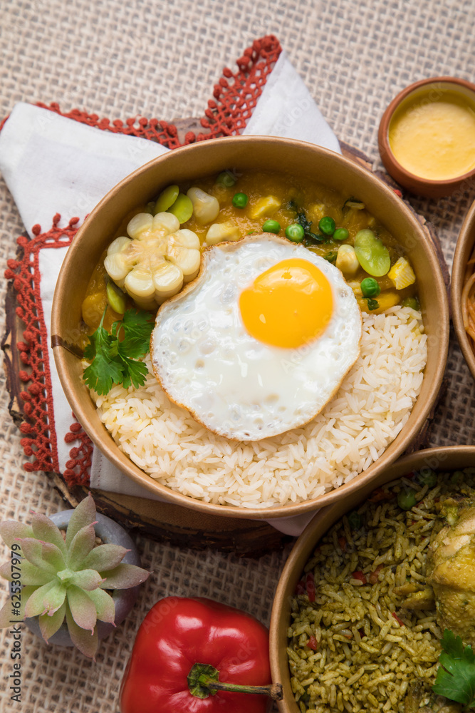 Locro Pumking stew Food buffet peruvian table Assorted dishes gourmet cuisine Peru traditional Locro Pumking stew Food buffet peruvian table Assorted dishes gourmet cuisine Peru traditional