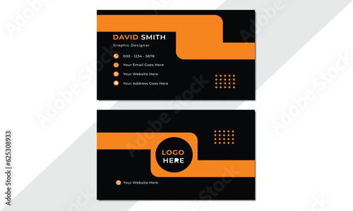 Yellow & black business card design, Modern business card design, Creative business card design, Corporate Business Card Layout, simple and clean business card design, Official business card design. 
