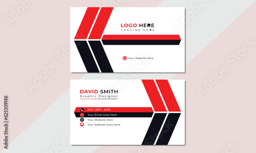 Red & black business card design, Modern business card design, Creative business card design, Corporate Business Card Layout, simple and clean business card design, Official business card design. 
