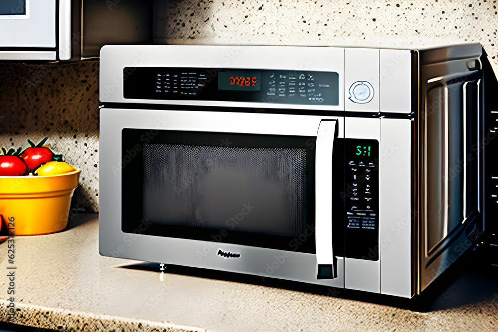 Obraz premium microwave. Generative AI