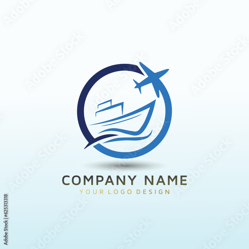 Wholesale equipment and supplies. Logistics in import and export logo
