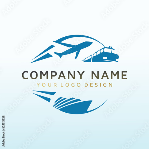 Wholesale equipment and supplies. Logistics in import and export logo