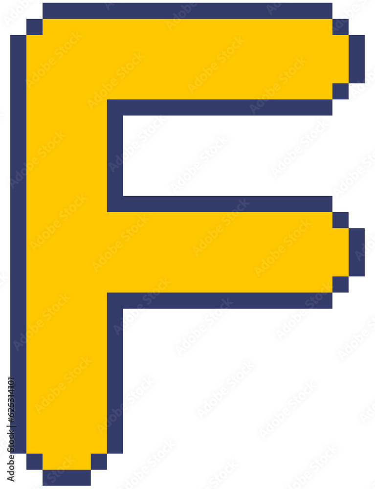 Pixel letters Pixel letters
