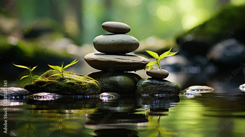 Zen stones balance peace silence concept Zen stones balance peace silence concept