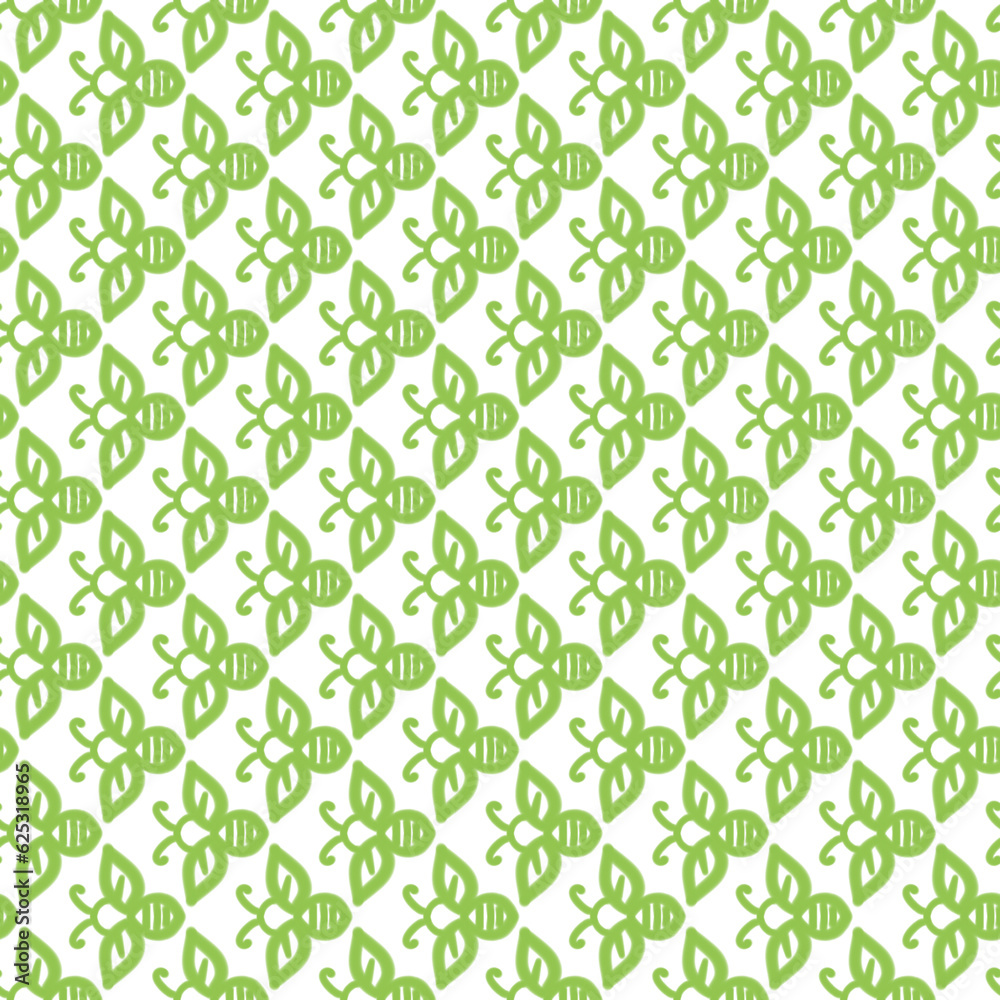 Green Bees Seamless Pattern on White Background Green Bees Seamless Pattern on White Background