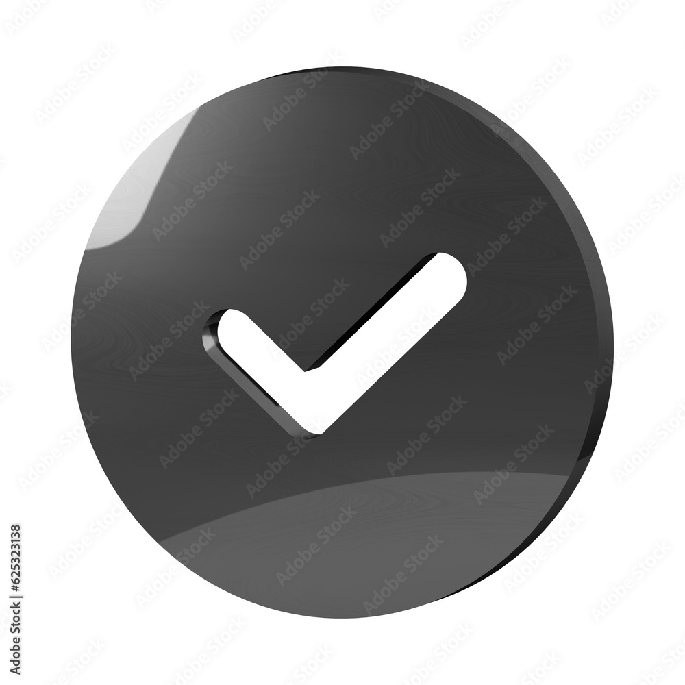 This is a beautifully designed 3D confirm icon with a beautiful metallic texture. This is a beautifully designed 3D confirm icon with a beautiful metallic texture.