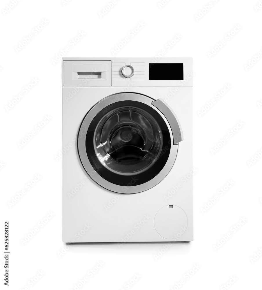 Washing machine isolated on white background