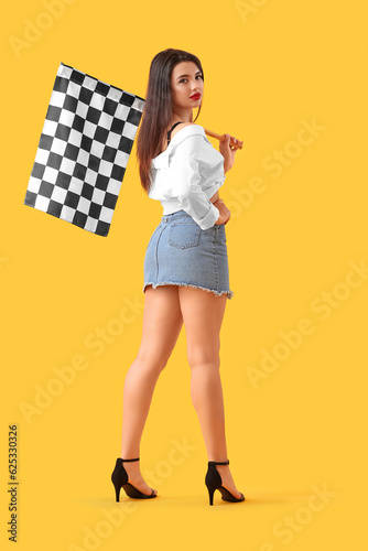 Beautiful young woman with ...