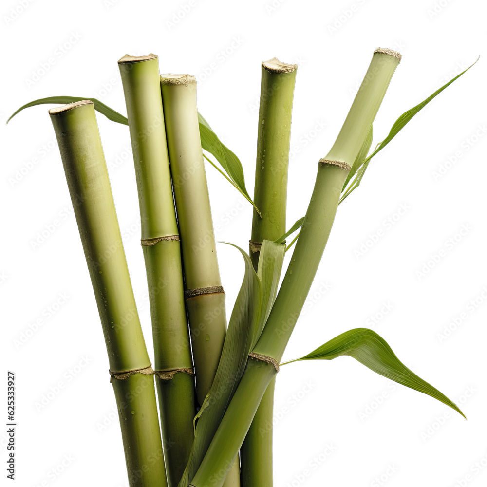 Obraz premium a vibrant and tall bamboo plant with lush green leaves