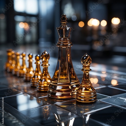 chess monarch on the chessboard