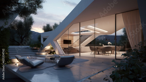 Modern Villa - Generative AI © chris3d