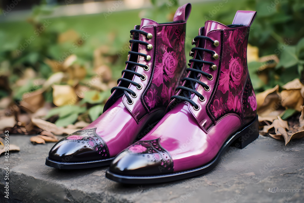 Balmoral Boots - Scotland - Formal boots with a closed lacing system, typically made of leather and reaching the ankle (Generative AI) Balmoral Boots - Scotland - Formal boots with a closed lacing system, typically made of leather and reaching the ankle (Generative AI)