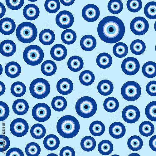 Ophthalmic theme Seamless pattern - Fancy eyes, repeating patterns. Vector illustration