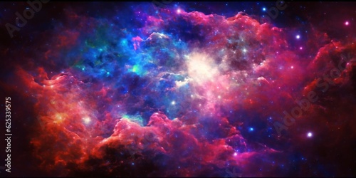 Abstract colorful space galaxy cloud nebula. Universe science astronomy. Supernova background wallpaper