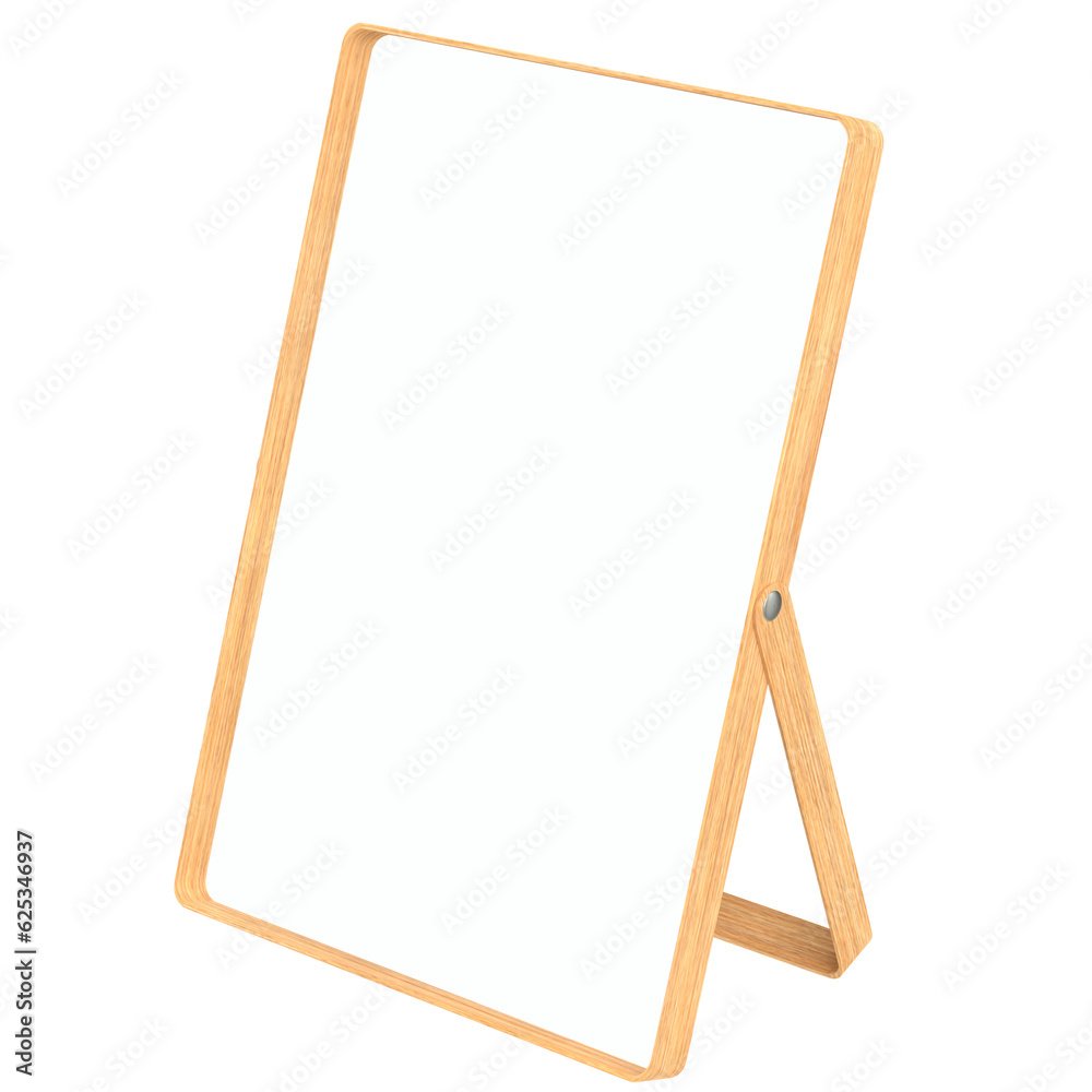 3D rendering illustration of a table mirror 3D rendering illustration of a table mirror