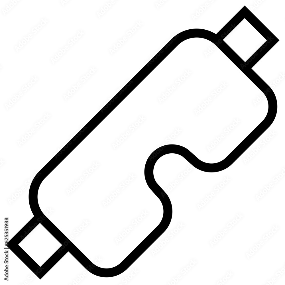 safety glasses icon. A single symbol with an outline style
