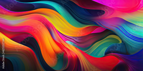 Colorful organic background. Abstract wallpaper design. Generative AI