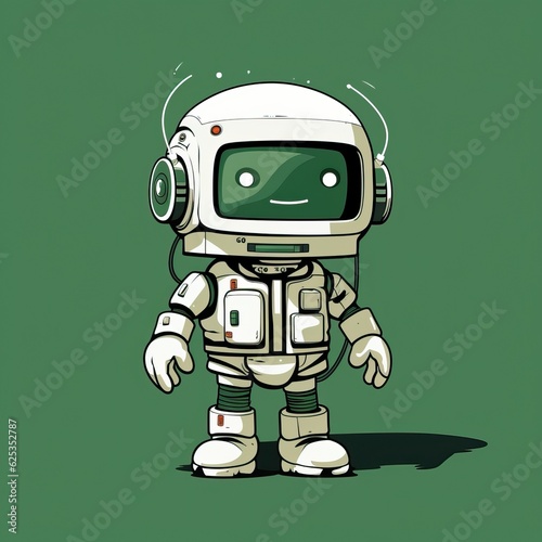 cute robot illustration in ...