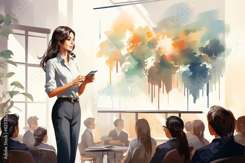 college female teacher, gen...