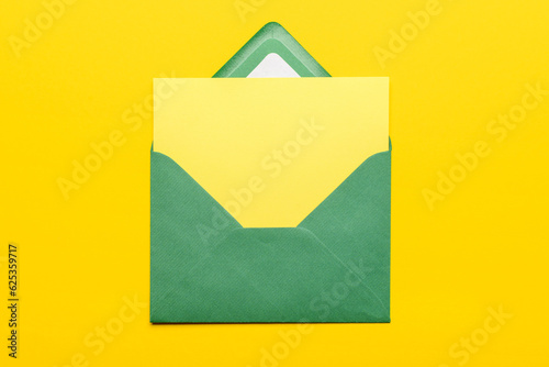 Paper envelope with blank c...