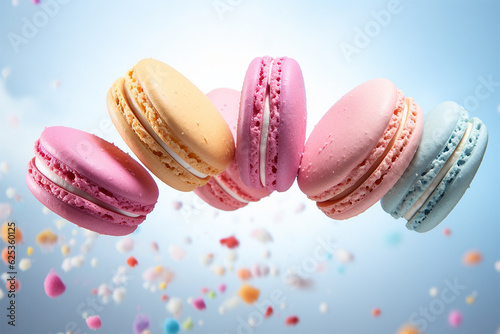 colorful macaroons