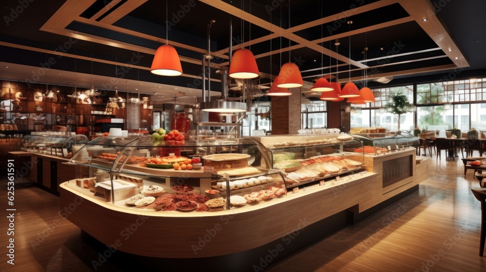 Fototapeta premium Buffet restaurant design ideas