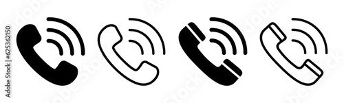 Call icon set illustration. telephone sign and symbol. phone icon. contact us