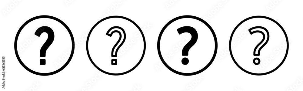 Question icon set illustration. question mark sign and symbol Question icon set illustration. question mark sign and symbol