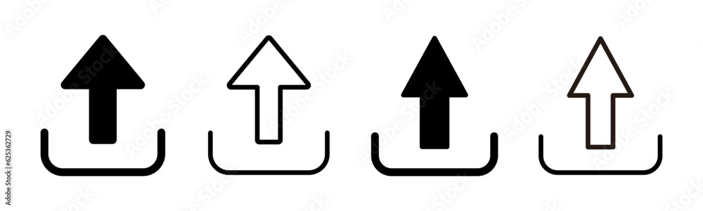 Upload icon set illustration. load data sign and symbol Upload icon set illustration. load data sign and symbol