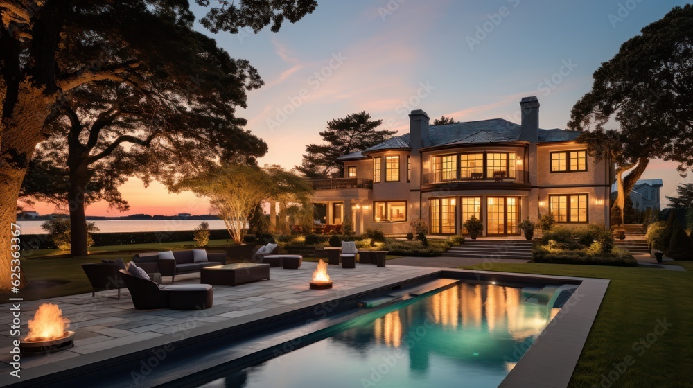 Mediterranean inspired villa with a sprawling garden and a private beach access in the exclusive Hamptons, New York Mediterranean inspired villa with a sprawling garden and a private beach access in the exclusive Hamptons, New York