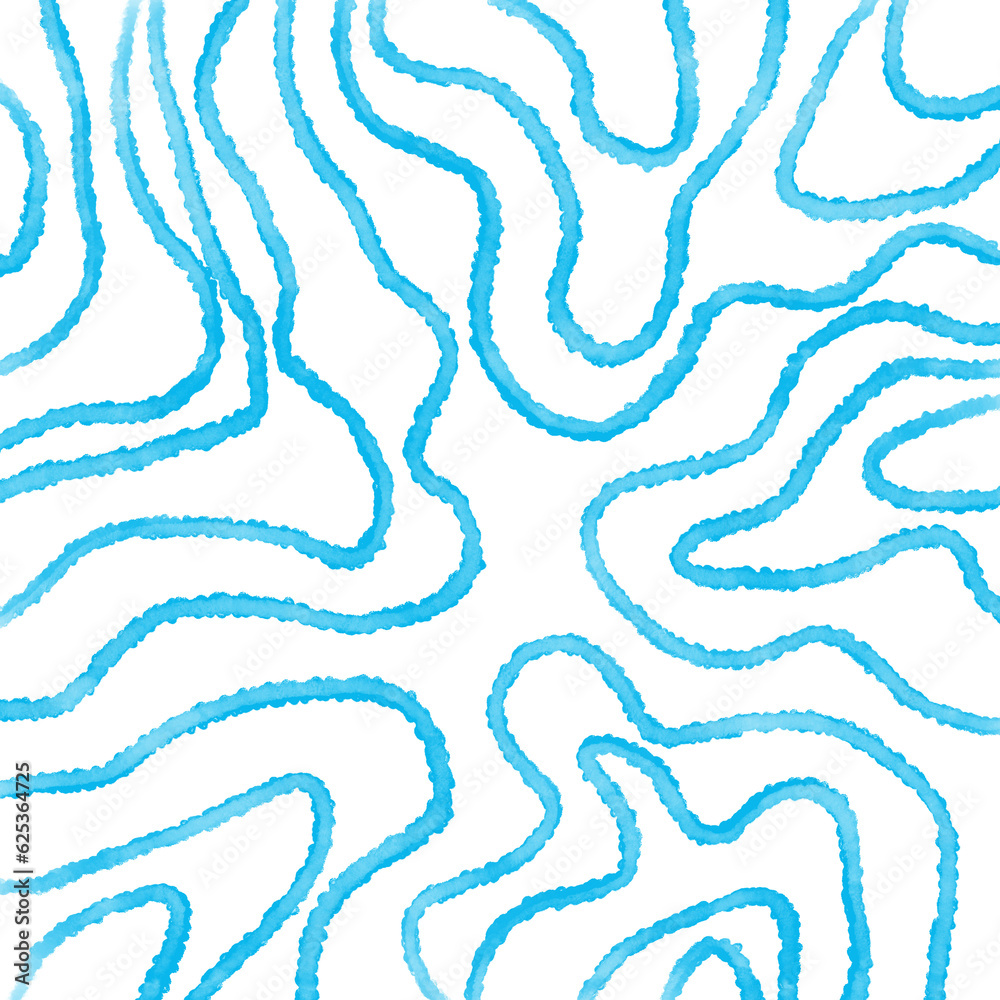 Fototapeta premium Blue Watercolor Lines Backdrop