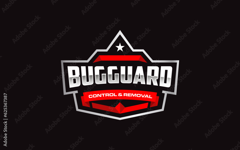 Illustration vector graphic of home pest control and protection company logo design template Illustration vector graphic of home pest control and protection company logo design template