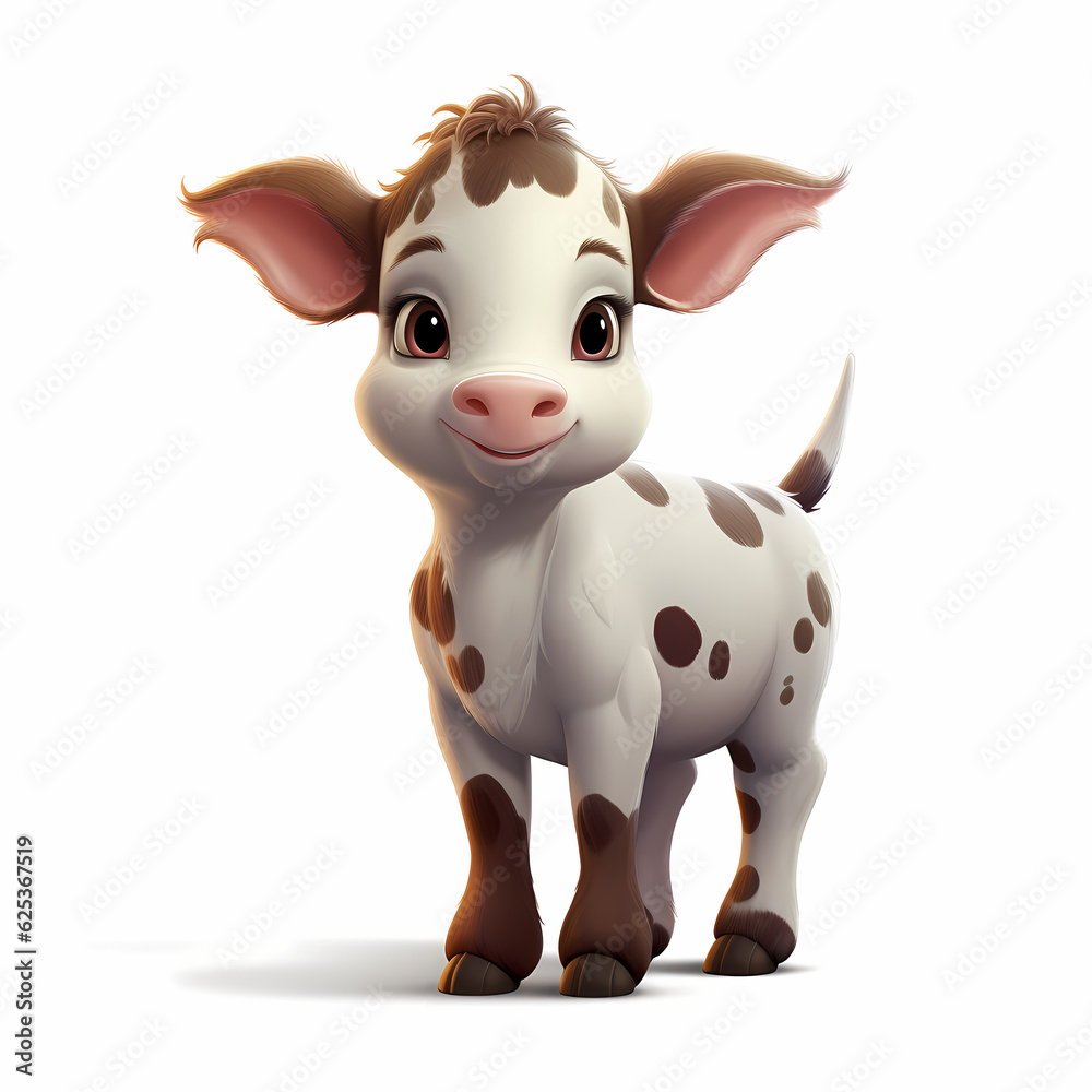 cow isolated on white cow isolated on white