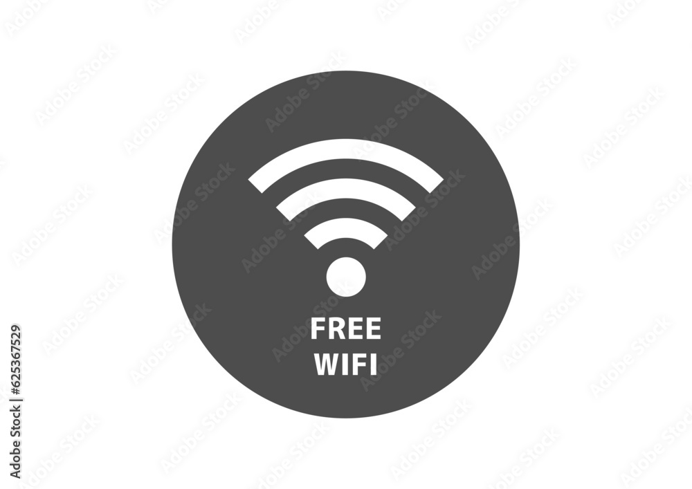 Wi-Fiマーク マークが透過したグレーのWiFiマークのイラスト アイコン素材 Wi-Fiマーク マークが透過したグレーのWiFiマークのイラスト アイコン素材