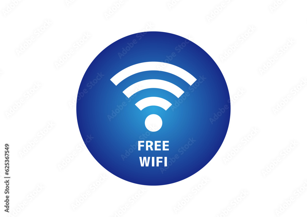 Wi-Fiマーク 透過した青いグラデーションのWiFiマークのイラスト アイコン素材 Wi-Fiマーク 透過した青いグラデーションのWiFiマークのイラスト アイコン素材