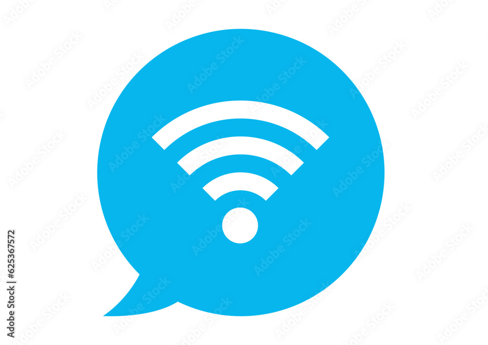 Wi-Fiマーク 水色の吹き出しの透過したWiFiマーク アイコン素材 Wi-Fiマーク 水色の吹き出しの透過したWiFiマーク アイコン素材