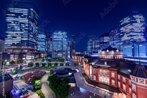 Fototapeta 東京駅の夜景