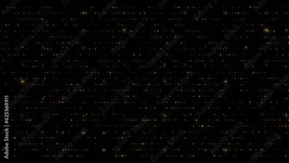 Abstract Christmas Golden particles glitter light falling bokeh glare effect. Shimmering texture of glittering golden light rain glow for luxury premium award holiday. wedding gold particles dust