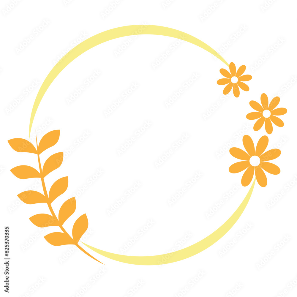 Circle Border Frame Element Circle Border Frame Element
