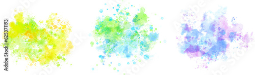 watercolor vector stains; background for texts