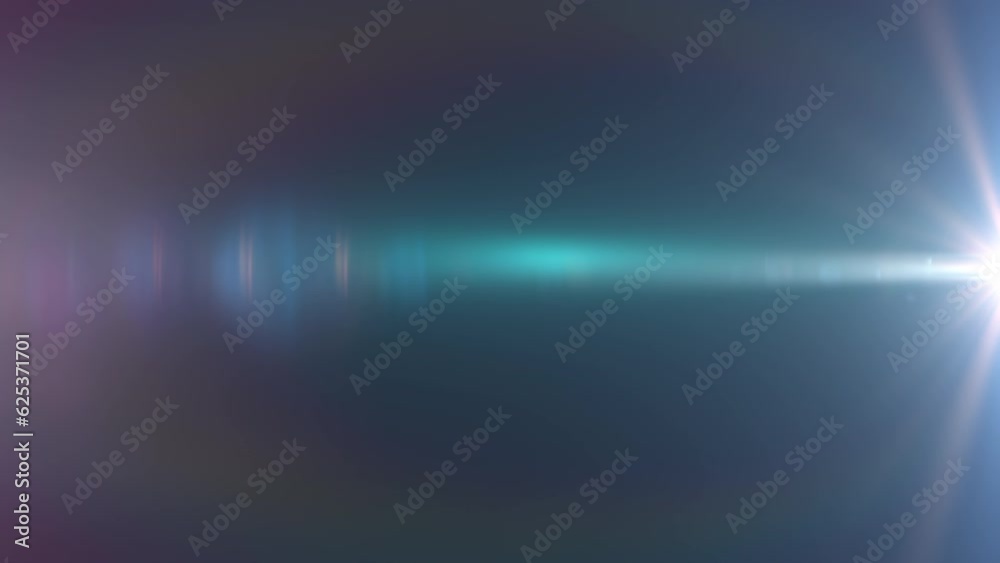 Loop glow white optical lens flares rays light . 4K beautiful white spotlight effects moving from bottom right to top right for project screen overlay effect abstract background.